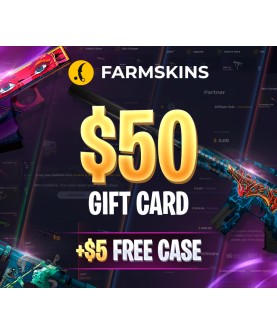 Farmskins $50 Wallet Card + FREE CASE Key GLOBAL